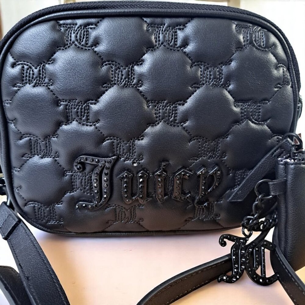 Juicy Couture Taking the Lead Camera Crossbody Black NWT - Picture 3 of 10